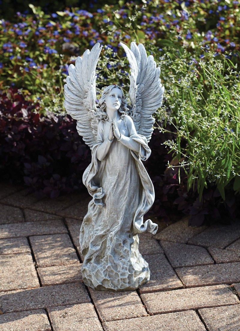 Joseph's Studio by Roman - Collection, 21" H Praying Angel W/Wings, Made from Resin, High Level of Craftsmanship and Attention to Detail, Durable and Long Lasting - Image 5